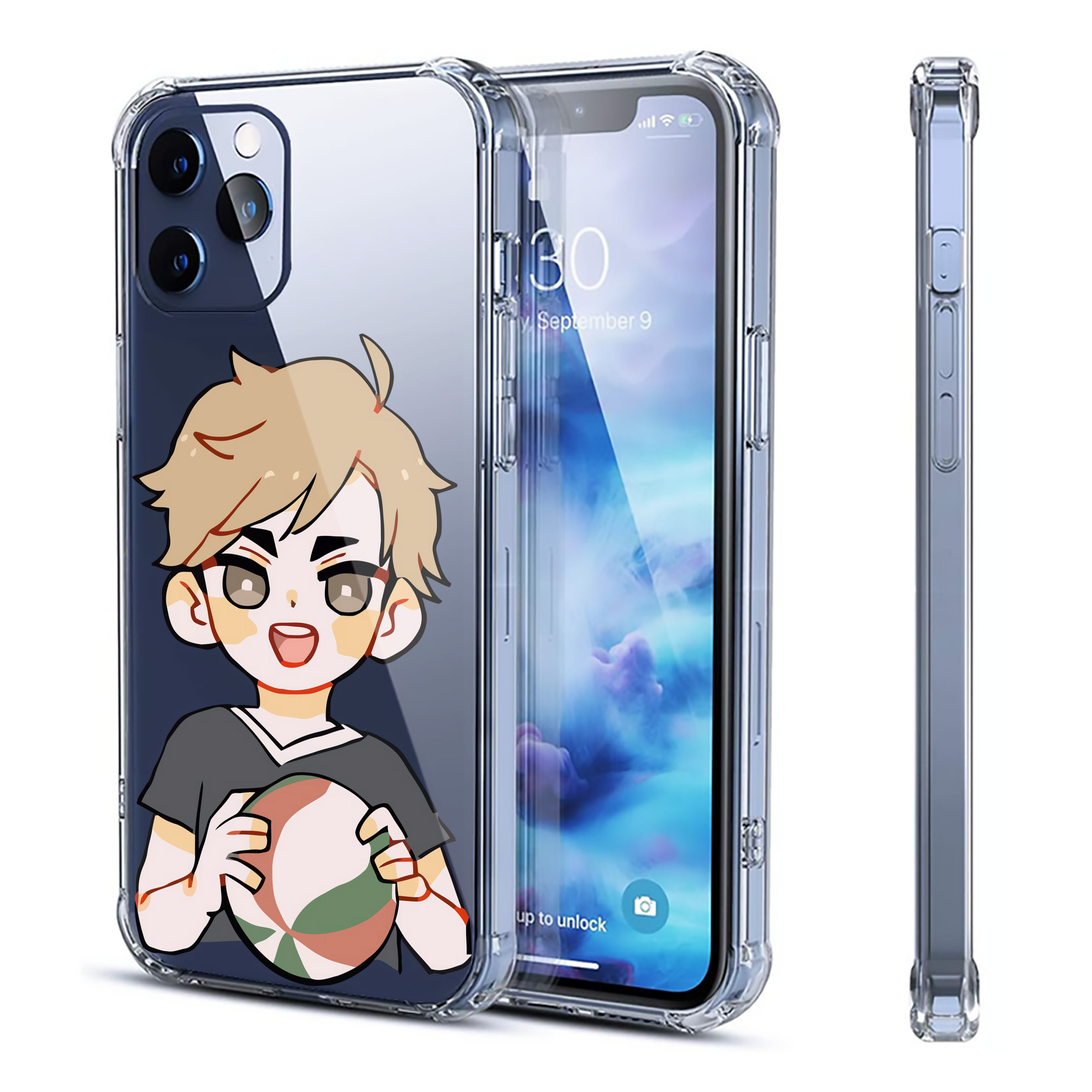 （画像用） ハイキュー!! Haikyu!! 【iPhone 12シリーズ対応】透明スマホケース（クリアソフトケース）